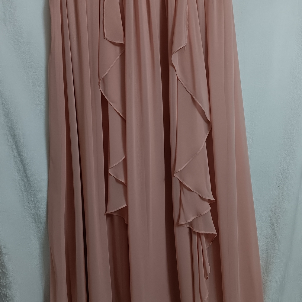 Eliza J Lace Bodice Chiffon Maxi Dress in Blush - Picture 4 of 5